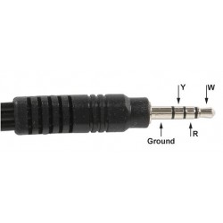 Audio Video Cable Aadaptor QUAD 3.5MM to 3 RCA Socket AVL89