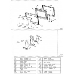 R211D(W) Sharp Microwave Exploded Diagram