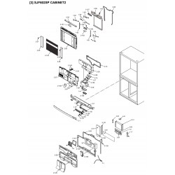 Sharp Refrigerator Exploded Diagram SJ-F602SP-SL / SJ-F602SP-BK / SJ-F653SP-SL / SJ-F653SP-BK