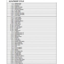Sharp Refrigerator Exploded Diagram SJ-F602SP-SL / SJ-F602SP-BK / SJ-F653SP-SL / SJ-F653SP-BK