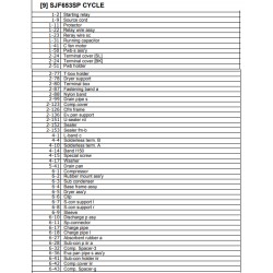Sharp Refrigerator Exploded Diagram SJ-F602SP-SL / SJ-F602SP-BK / SJ-F653SP-SL / SJ-F653SP-BK