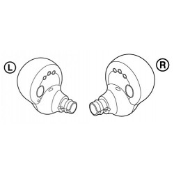 Sony LinkBuds S Left and Right Ear Units WF-LS900N