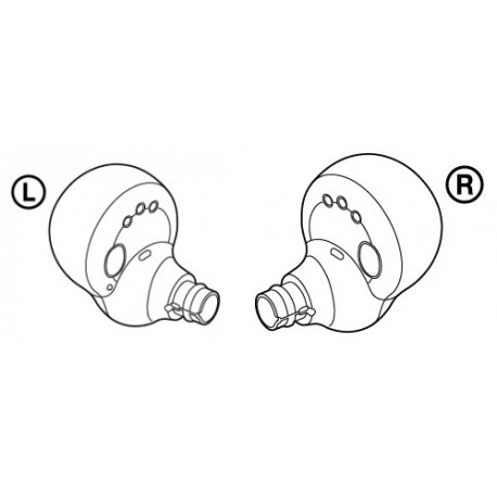 Sony LinkBuds S Left and Right Ear Units WF-LS900N YY2950