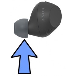 Sony Ear Bud TRANSPARENT BLACK WF-C500 / WF-C510 / WF-C700N / WF-C710N / YY2982 / YY2986(1 Bud)