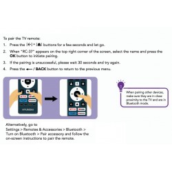 HYUNDAI TV Remote for H55UHDMLDGTV H65UHDMLDGTV REM9903