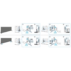 Sony Television Stand Legs for K-55XR80M2 K55XR80M2stand S0506527701 S0506527601