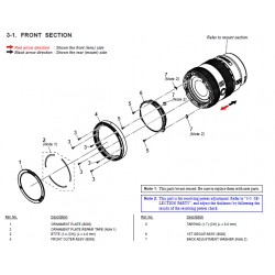 SEL1655G Sony Lens Exploded Diagram