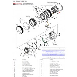 SEL1655G Sony Lens Exploded Diagram