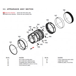 SEL1655G Sony Lens Exploded Diagram