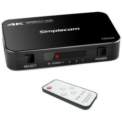 HDMI 4K60 Switch - 4 Way with Remote