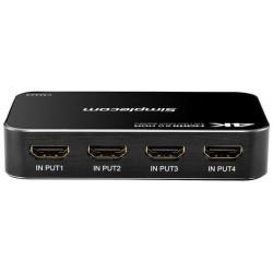 HDMI 4K60 Switch - 4 Way with Remote