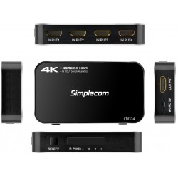 HDMI 4K60 Switch - 4 Way with Remote