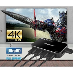 HDMI 4K60 Switch - 4 Way with Remote