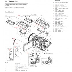 FDR-AX40 FDR-AX53 FDR-AX55 FDR-AXP55 Sony Camera Exploded Diagram