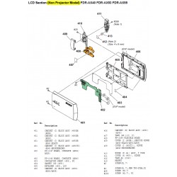 FDR-AX40 FDR-AX53 FDR-AX55 FDR-AXP55 Sony Camera Exploded Diagram