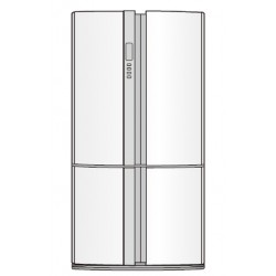 Sharp Refrigerator Exploded Diagram SJ-XE676F-SL / SJ-XE624F-SL