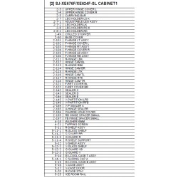 Sharp Refrigerator Exploded Diagram SJ-XE676F-SL / SJ-XE624F-SL