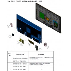 XR75X95J Sony Television Exploded Diagram