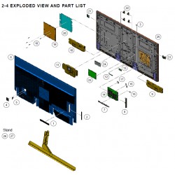 XR75X95J Sony Television Exploded Diagram