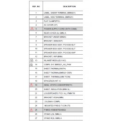 XR75X95J Sony Television Exploded Diagram