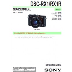 Sony DSC-RX1 / DSCRX1R Service Manual