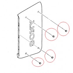 Sony Side Panel Rubber for GTK-XB60