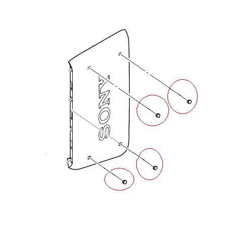 Sony Side Panel Rubber for GTK-XB60