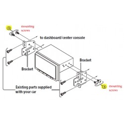 Sony Car Radio Mounting Screws (4pk)