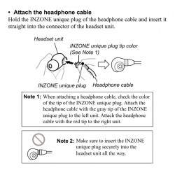 Sony Headphone Cable for IER-G900 INZONE E9 YY2989 S0930103147
