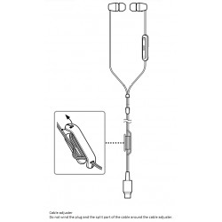 Sony Headphone Cord Adjuster for IER-EX15C YY3004 S0410682701 S0930103225 S0930103226 S0930103227