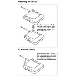 Sony Steel Transmitter BELT CLIP