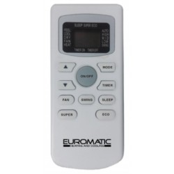 EUROMATIC Air Conditioner Remote EUR-9000WAC2 REM0159