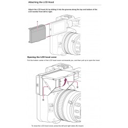 Sony LCD Hood for PXW-Z200 HXR-NX800 PXW-Z300 S0A5069799A