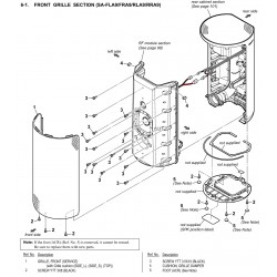 HT-A9 SA-FLA9 SA-FRA9 SA-RLA9 SA-RRA9 TMR-A9WT Sony Audio Exploded Diagram