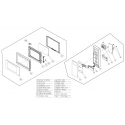 SM-327FHW Sharp Microwave Exploded Diagram
