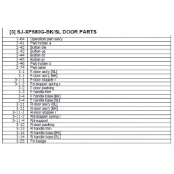 Sharp Refrigerator Exploded Diagram SJ-XP580G-SL / SJ-XP580G-BK