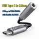Headphone USB-C to 3.5mm Audio Adaptor