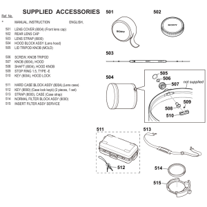 SEL600F40GM Sony LENS Exploded Diagram