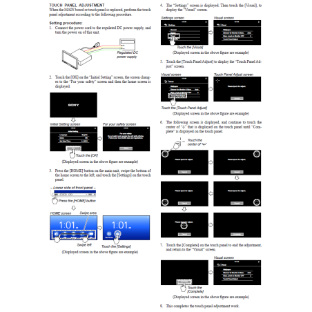 Sony Touch Panel XAV-AX8000 XAV-AX8100 S0100377811 100377811