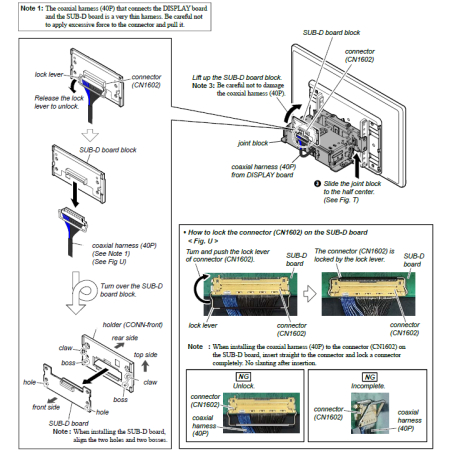 Sony SUB-D MOUNTED PC BOARD for XAV-AX8500 S0A5069322A A5069322A