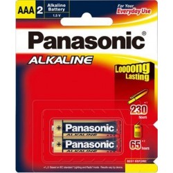 Battery AAA LR03 Alkaline Batteries 2 Pack