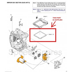 Sony Camera Mirror P.O.I - WITHOUT FLARE CUTTER