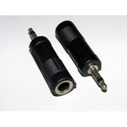 Adaptor-3.5mm MONO Plug to 6.35mm MONO Socket