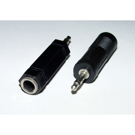 Adaptor - 3.5mm STEREO Plug to 6.35mm STEREO Socket