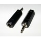 Adaptor - 3.5mm MONO Plug to 6.35mm STEREO Socket