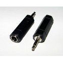 Adaptor - 3.5mm MONO Plug to 6.35mm STEREO Socket