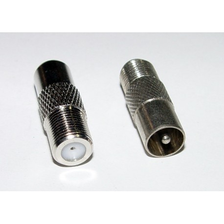 Adaptor - COAX Plug to 'F' Socket