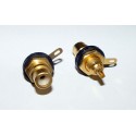 Adaptor - RCA JACK - Black/Gold