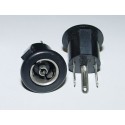 Adaptor - Female Chassis Mount 14-17mm Hole