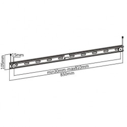 Universal Sound Bar Wall Bracket 30-810mm